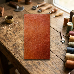 Cuir véritable de buffle BS International à grain brillant, feuille de cuir fendue polie, finition artisanale, économique et résistant au vent - Product Image 1