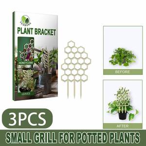 Upright Plant Support Trellis Stick Net Honeycomb Design Wooden Climbing Frame Potted Plants <b>Training</b> Stake for Growth Trainer - Product Image 2