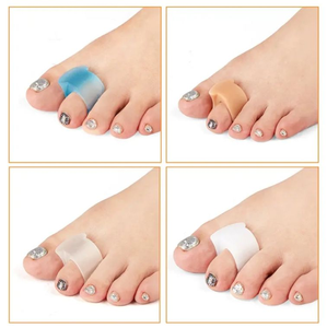 Venta caliente de fábrica Hallux Valgus <span class=keywords><strong>Corrector</strong></span>-<span class=keywords><strong>Corrector</strong></span> de dedos de silicona suave con separador ajustable - Product Image 2