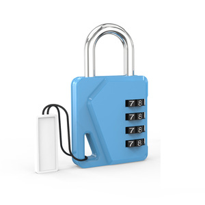 Ch-613 Zinc Alloy 4-Digit Combination Padlock With Name Tag For Gym <b>Locker</b> Warehouse Cabinet Door Bag Security - Product Image 3