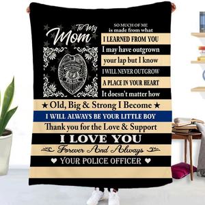 Manta personalizada impresa 'I Love You Mom', regalo de textiles para <span class=keywords><strong>el</strong></span> hogar para mujeres <span class=keywords><strong>en</strong></span> <span class=keywords><strong>el</strong></span> cumpleaños del Día de la madre - Product Image 3