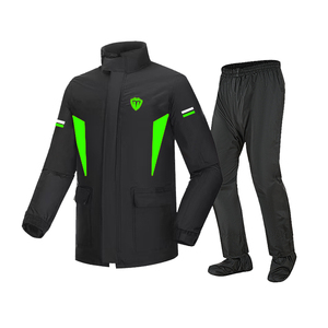 Ensemble imperméable réfléchissant coupe-vent en polyester pour <span class=keywords><strong>moto</strong></span>/vélo électrique, personnalisé en usine, réutilisable, pour <span class=keywords><strong>homme</strong></span> (veste et <span class=keywords><strong>pantalon</strong></span> séparés) - Product Image 5