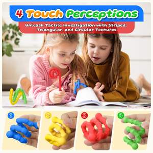Bâton sensoriel en silicone texturé, jouets sensoriels apaisants pour les enfants autistes, les adultes, l'anxiété, le soulagement du stress, les gadgets <span class=keywords><strong>anti</strong></span>-stress, le TDAH - Product Image 4