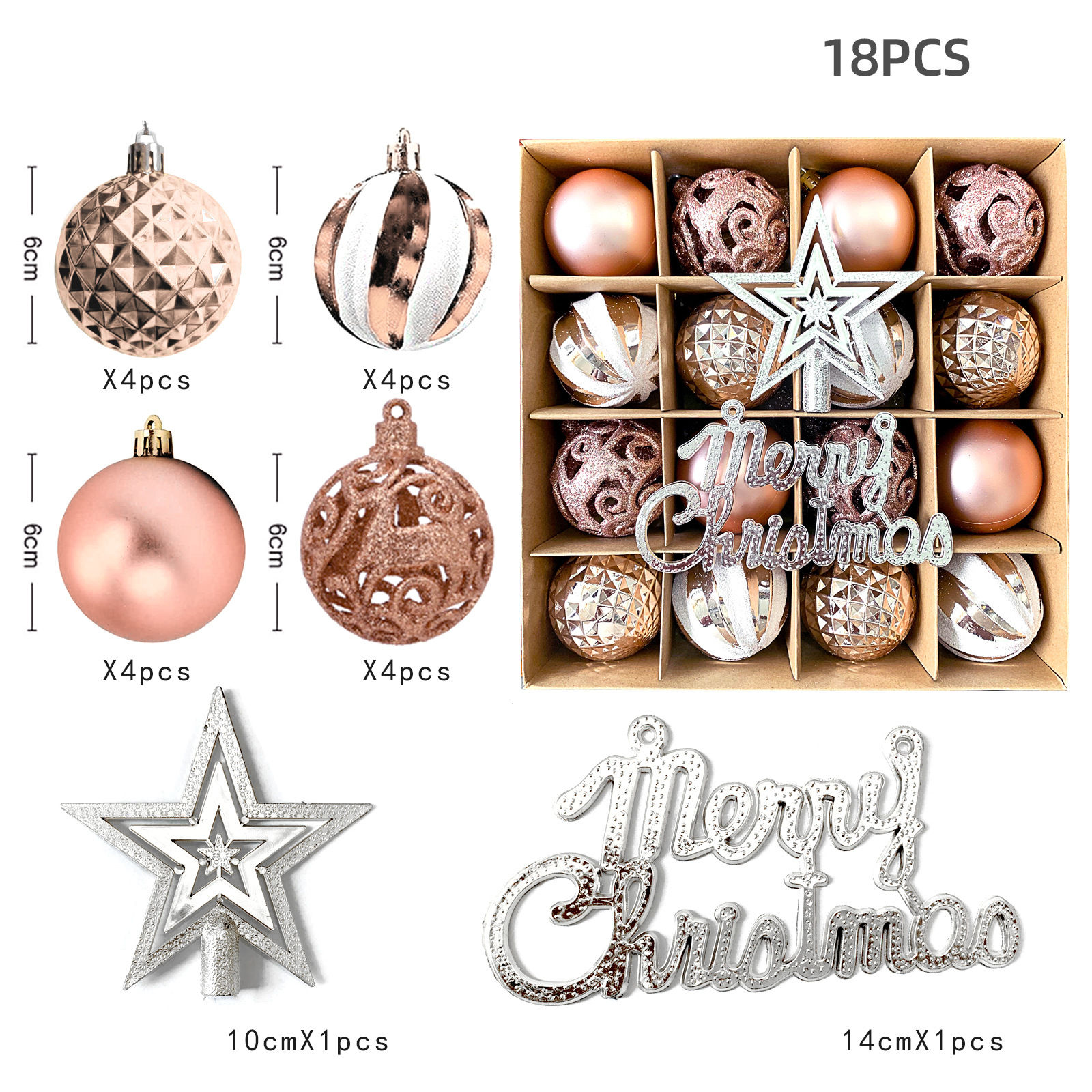 ชุดสีทองแชมเปญ MJG004 จำนวน 18 ชิ้น