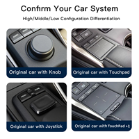 Untuk Lexus IS 13-17 Versi Mouse/Versi Knob Layar 10.25 inci Pemutar Multimedia 8-core DSP Terintegrasi