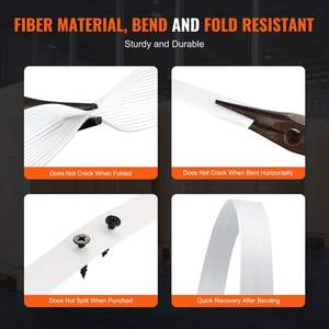 Rouleau de cerclage tissé de 882 livres 1/2 \ "X 0.03 \" 660 'emballage de sangle de bande - Product Image 3