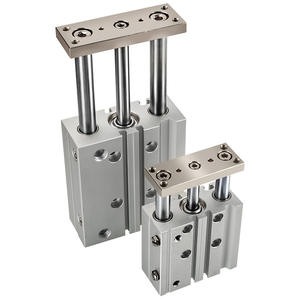 Cilindro Neumático de Tres Ejes y Tres Barras con Imán, Varilla Guía de Acero Inoxidable para Granjas, Tamaños TCM6/10/12/16/20/25*20*30*40*50*75*100 - Product Image 1