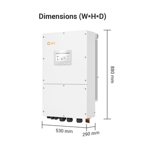 โซลิส50kw อินเวอร์เตอร์ไฮบริดอินเวอร์เตอร์พลังงานแสงอาทิตย์25KW 30KW 40kw อินเวอร์เตอร์แบบกริด3เฟส380โวลต์เอาต์พุตสำหรับเก็บพลังงาน - Product Image 3