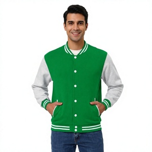 Veste universitaire unisexe à capuche de haute qualité 2025, coupe ajustée, avec patchwork sur le devant, broderie personnalisée - Product Image 1