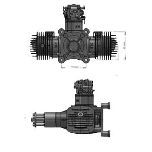 Motor <span class=keywords><strong>de</strong></span> <span class=keywords><strong>Gasolina</strong></span> DLE120 para <span class=keywords><strong>Aviones</strong></span> <span class=keywords><strong>de</strong></span> <span class=keywords><strong>Control</strong></span> <span class=keywords><strong>Remoto</strong></span>, 12HP 7500RPM, Piezas <span class=keywords><strong>de</strong></span> Motor - Product Image 4