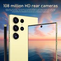 Teléfono Celular Inteligente S24 Ultra 5G con Cámara Cuádruple de 108MP y Procesador MTK para Compartir en Redes Sociales
