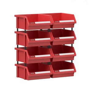 Industrial Injection Molded PE Plastic <strong>Square</strong> Detachable Stackable Storage <strong>Bin</strong> for Bolts Nuts &amp; Small Parts-Eco-Friendly Design - Product Image 5