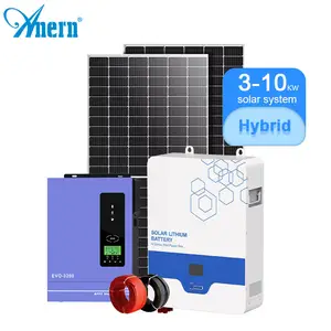 Anern China Wholesale Complete Full 8kw 15kw 20kw 30kw 50kw Off Grid Big Equipment Solar System Planets For Home