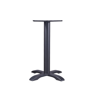 Base de table en fonte noire sur mesure, design industriel rond, mobilier de restaurant durable pour tables à manger - Product Image 1