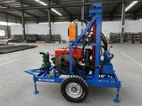 Petite foreuse hydraulique rotative diesel pour puits d'eau, moteur portable, profondeur de forage maximale de 150 m, entretien facile, garantie 1 an
