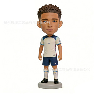 Figura de Jugador de Fútbol Personalizada, Recuerdo para Fanáticos, Resina, Color Blanco Marfil, BHJ-088 - Product Image 1