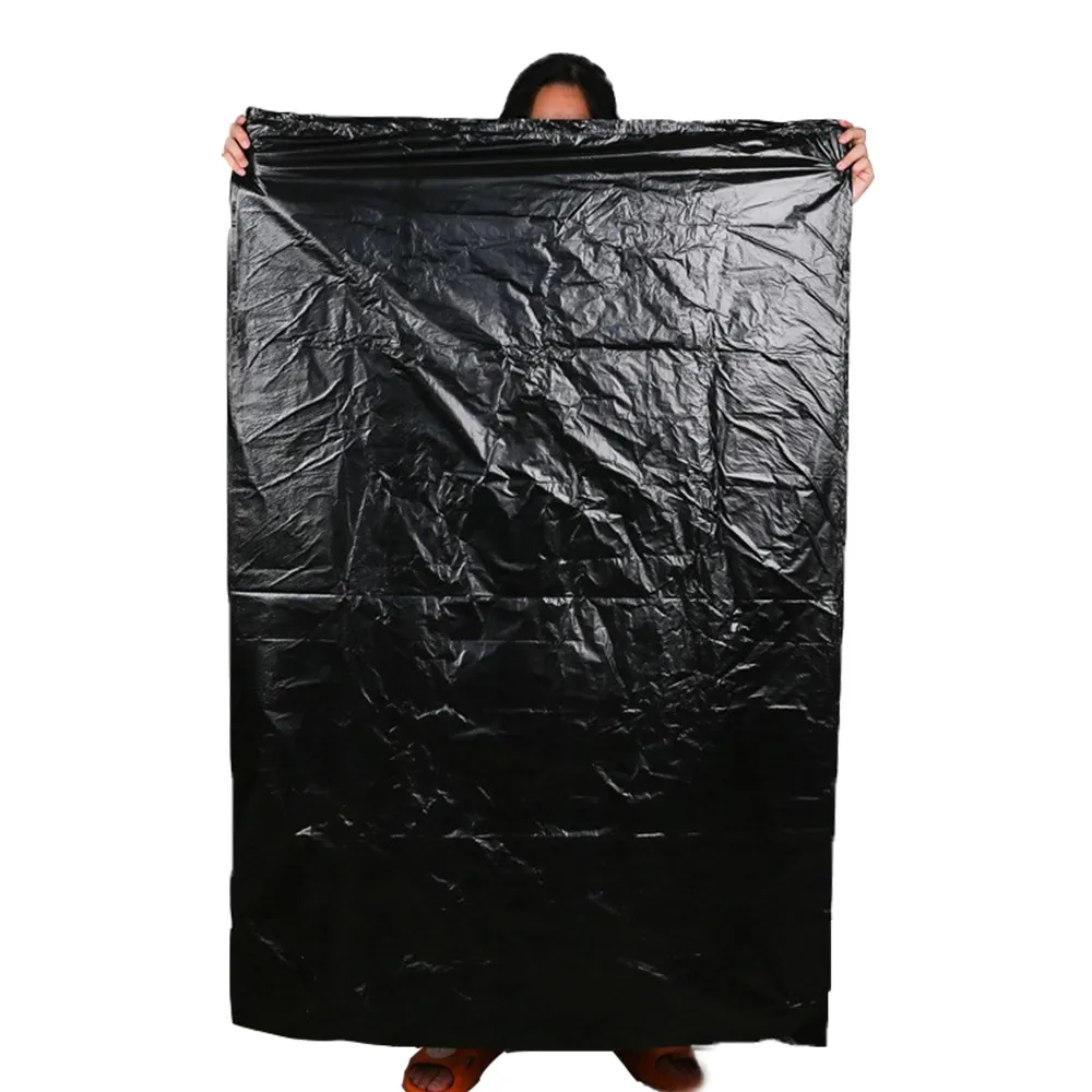ถุงขยะสีดำสำหรับอุตสาหกรรมหนักถุงขยะสำหรับผู้รับเหมาขนาด40 50 60แกลลอน