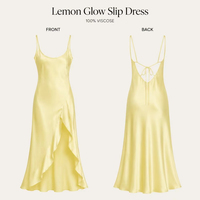 Robe longue décontractée sans manches en satin tricoté vintage pour femme, coupe ample, col en U, service OEM, collection automne-été 2026