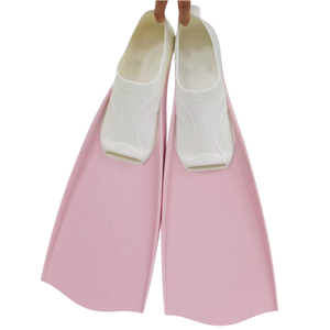 Pembe L şnorkel uzun yüzgeçleri rahat yumuşak tam ayak tüplü dalış ve çocuklar için serbest yüzme dalış Flipper - Product Image 5