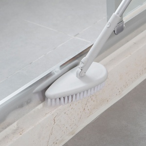 Long Handle Retractable <b>Light</b> Bathroom Floor Cleaning Brush with Floor Brush for Daily Cleaning Household - Product Image 2