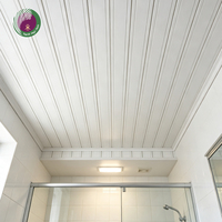 Panneaux de plafond en PVC faciles à nettoyer, carreaux de plafond en plastique imperméables personnalisés pour la décoration intérieure de projets commerciaux
