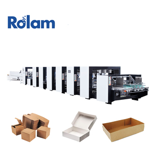 Rolam PCS, carpeta de cartón corrugado automática de alta velocidad, encoladora plegable de caja de esquina 4/6 - Product Image 1
