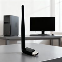Adaptateur Ethernet WiFi 6 AX900Mbps Double Bande 2.4G/5G Antenne à Gain Élevé 5dBi Sans Pilote Compatible Win 10/11/Android Externe pour Ordinateur Portable