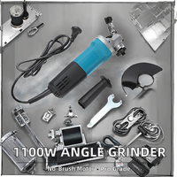 Meuleuse d'angle électrique de haute qualité 1100W 105mm disque de meulage interrupteur à glissière industriel/bricolage/professionnel sans brosse avec fil