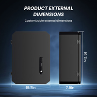Caja de Protección para Cargador de Vehículos Eléctricos de 1.2mm, Montada en la Pared, de Acero Laminado en Frío, Resistente al Agua IP54, Pulida