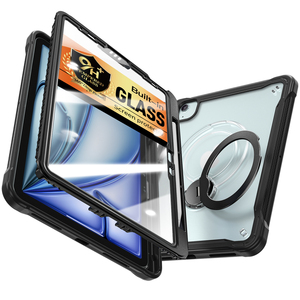 Custodie Robuste Trasparenti per Bambini Stile Carino Antiurto con Maniglia e Supporto per <span class=keywords><strong>Tablet</strong></span> <span class=keywords><strong>Apple</strong></span> iPad <span class=keywords><strong>Air</strong></span> 11 2024 - Product Image 4