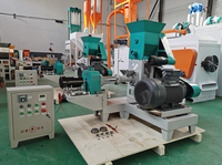 Nouvelle machine à granulés d'aliments pour animaux, moteur électrique, automatique, en acier au carbone, capacité de 80 kg/h, production d'aliments pour poissons, de farine de soja et de nourriture pour animaux de compagnie