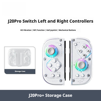 Controlador de Juego J20pro con Mango Dividido Izquierdo/Derecho, Inalámbrico, NFC, Vibración, Botones Mecánicos, Compatible con Juegos Somatosensoriales