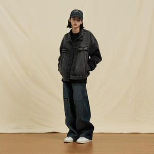 Veste en jean à la mode pour hommes coupe ajustée casual adolescents garçons jeans en denim vestes et manteaux veste en jean pour hommes - Product Image 5