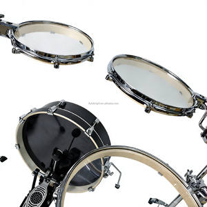 6/8/10/12/13/14/16 pollici camera d'acero regolabile pieghevole portatile pratica acustica rullante <span class=keywords><strong>Tom</strong></span> basso Kick batteria batteria per percussioni Set - Product Image 3