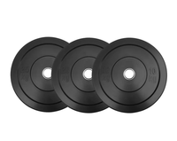 Disque de poids pour haltères de musculation, en caoutchouc robuste, norme compétition, pour salle de sport commerciale