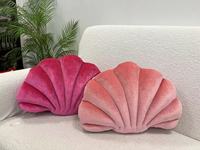 Nouveau design, coussin décoratif en forme de fleur tissée, personnalisé, doux, en peluche, rouge/ivoire