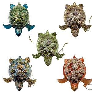 ชุดแก้วรูป<span class=keywords><strong>เต่า</strong></span>ทะเลตกแต่งเทศกาลคริสต์มาสต้นไม้ทาสีงานฝีมือเครื่องประดับแก้วจี้สำหรับงานแต่งงาน - Product Image 1