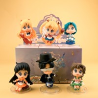 9 Estilos de Figuras de Anime de Sailor Moon, Tsukino Usagi, Caja Misteriosa Sorpresa, Juguete Coleccionable, Gachapon, Caja de Huevos, Premios de Juego, Juguetes