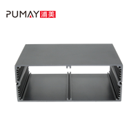 PA146 131*50 PUMAY Boîtier transparent en aluminium pour PC, avec poignées de transport, certifié ROSH, pour équipe de contrôle qualité professionnelle
