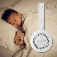 Machine portable personnalisée à bruit blanc avec veilleuse 3 minuteries 15 sons apaisants Machine à dormir pour poussette de bébé avec enregistreur