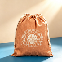 Pochette à cordon en toile écologique personnalisée avec motif de dessin animé, sac d'emballage lavable pour cadeaux promotionnels et événements