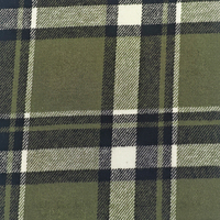 Tissu satiné 100% coton à grands carreaux bicolore pour chemises, sacs, vêtements pour filles et garçons - Respirant, vente directe d'usine