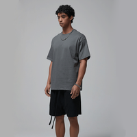 T-shirts oversize 280 GSM à épaules tombantes 100 % coton, t-shirts vierges oversize, streetwear, logo personnalisé, t-shirt homme