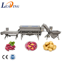 Laveuse de gingembre de nettoyage de manioc éplucheuse de brosse à pommes de terre