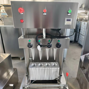 Nueva Máquina para Hacer Conos de Pizza Eléctrica Portátil Automática de 4 Moldes, Acero Inoxidable 304, Fácil de Operar, Personalizable, al Mejor Precio - Product Image 1