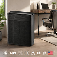 Purificateur d'air domestique sur pied personnalisable pour chambre à coucher, salon, espaces pour animaux domestiques, avec faible niveau sonore, verrouillage enfant et certifications ETL EPA CARB UKCA