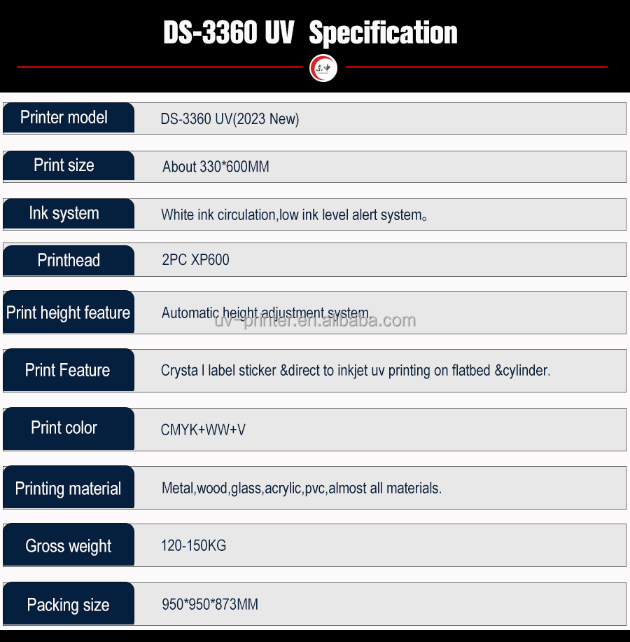 DOM SEM 2022 New 330*600MM A3 Size Crystal label logo uv printing printers for metal wood glass material printing