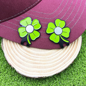 Clip Magnético para Gorra de Béisbol con Diseño de Trébol de Cuatro Hojas en Metal Esmaltado, Accesorio Decorativo para Adultos - Product Image 1