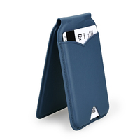 Yuzhou Logo personnalisé pliable magnétique arrière portefeuille porte-cartes avec miroir Smartphone pour regarder la vidéo miroir porte-carte magnétique
