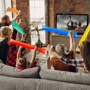 Tùy chỉnh đầy màu sắc cờ Logo PE Chất liệu 10*60cm dày sân vận động tay sấm dính tiếng ồn Maker <span class=keywords><strong>Inflatable</strong></span> cổ vũ thanh cho các trò chơi - Product Image 6